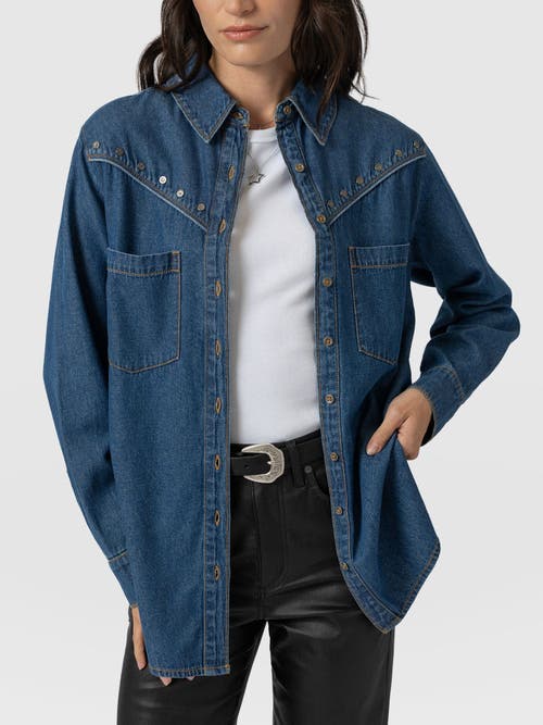 Saint + Sofia Sidney Denim Shirt