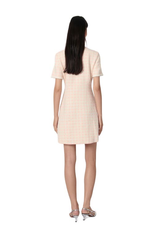 MAJE MAJE TWEED-EFFECT KNIT MINI DRESS 