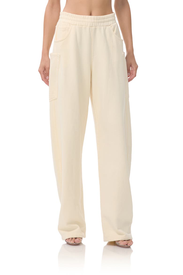 Ryan Cotton Barrel Sweatpants, Main, color, VINTAGE WHITE