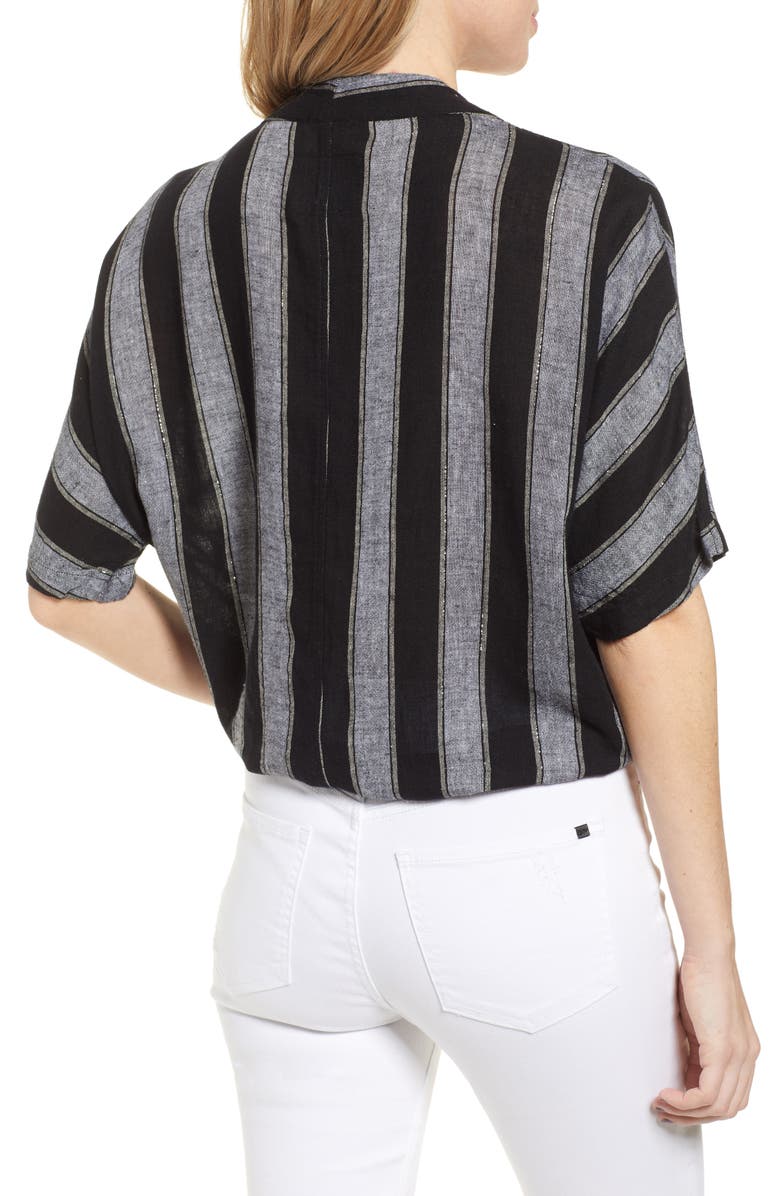 Rails Thea Tie Hem Shirt, Alternate, color, 