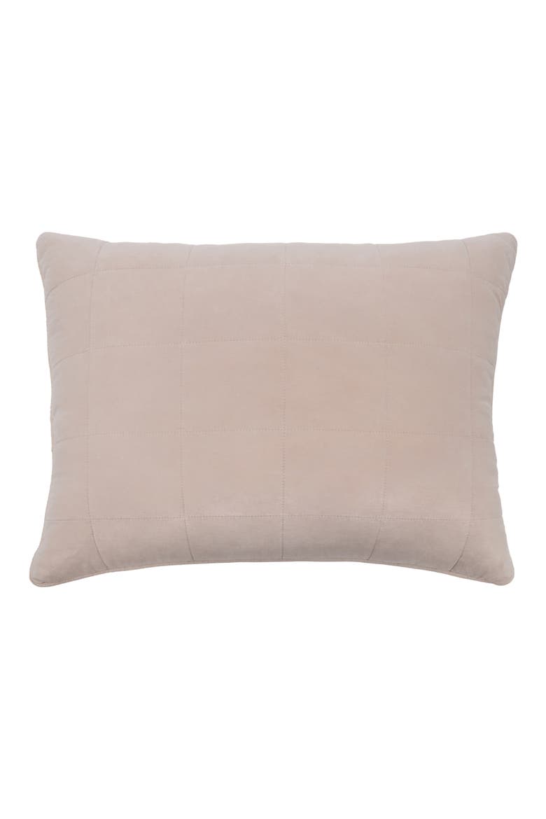Amsterdam Velvet Cotton Big Pillow, Main, color, BLUSH