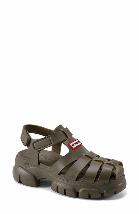 Hunter Belah Lug Sole Fisherman Sandal