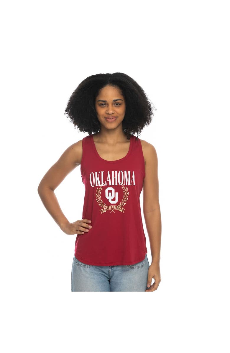 ZOOZATZ Women's ZooZatz Crimson Oklahoma Sooners Everyday Tri-Blend Tank Top, Main, color, Crimson