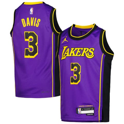Youth Jordan Brand Anthony Davis Purple Los Angeles Lakers 2022/23 Swingman Jersey - Statement Edition