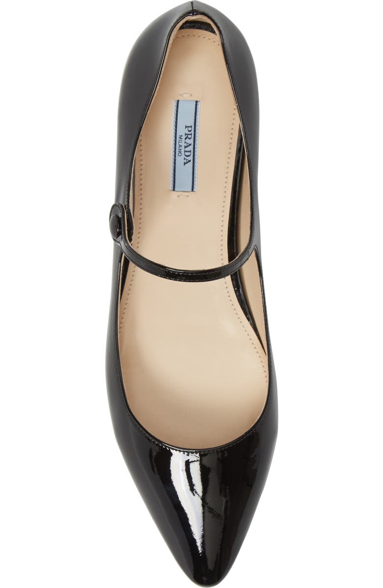 Prada Pointy Toe Mary Jane Flat, Alternate, color,