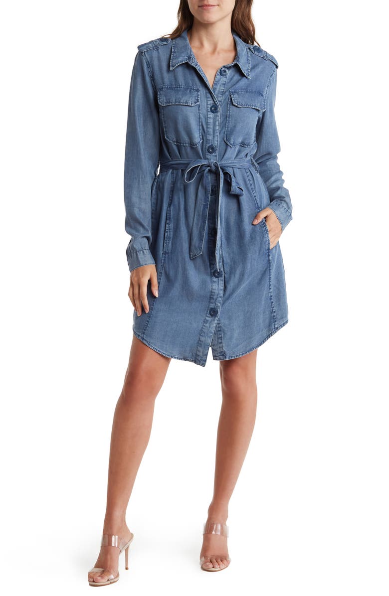 VELVET HEART Tamra Denim Shirtdress, Main, color,
