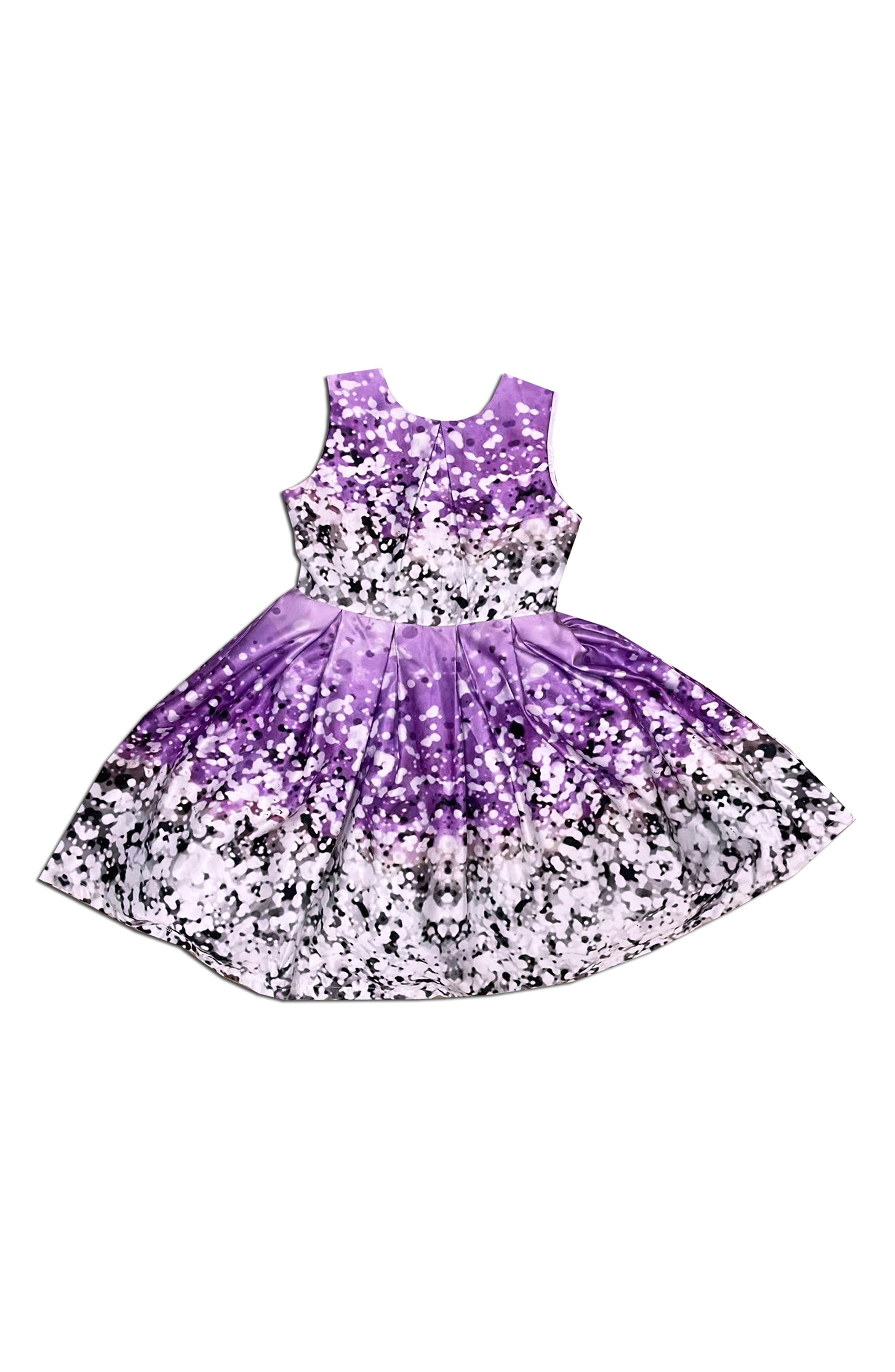 JOE-ELLA Kids' Twinkle Print Sleeveless Dress