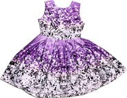 JOE-ELLA Kids' Twinkle Print Sleeveless Dress