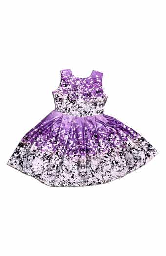 JOE-ELLA Kids' Twinkle Print Sleeveless Dress
