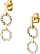 Michael M Two Ring Cloud Drop Earrings