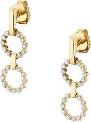 Michael M Two Ring Cloud Drop Earrings