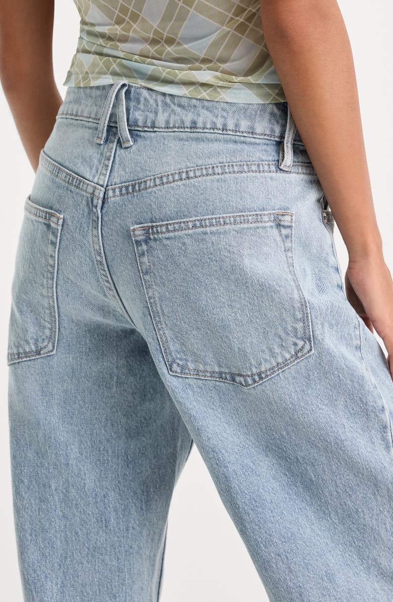 Good American Good '90s Straight Leg Jeans, Alternate, color, Indigo1257