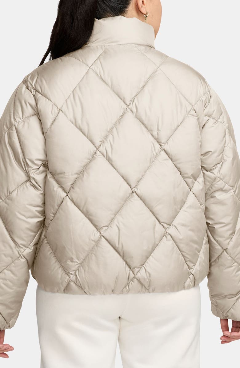 Jordan Brooklyn Quilted Puffer Jacket, Alternate, color, Light Ore Wood Brown/ White