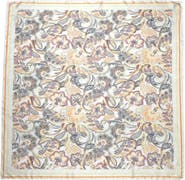 Nicole Miller Paisley Satin Square Scarf