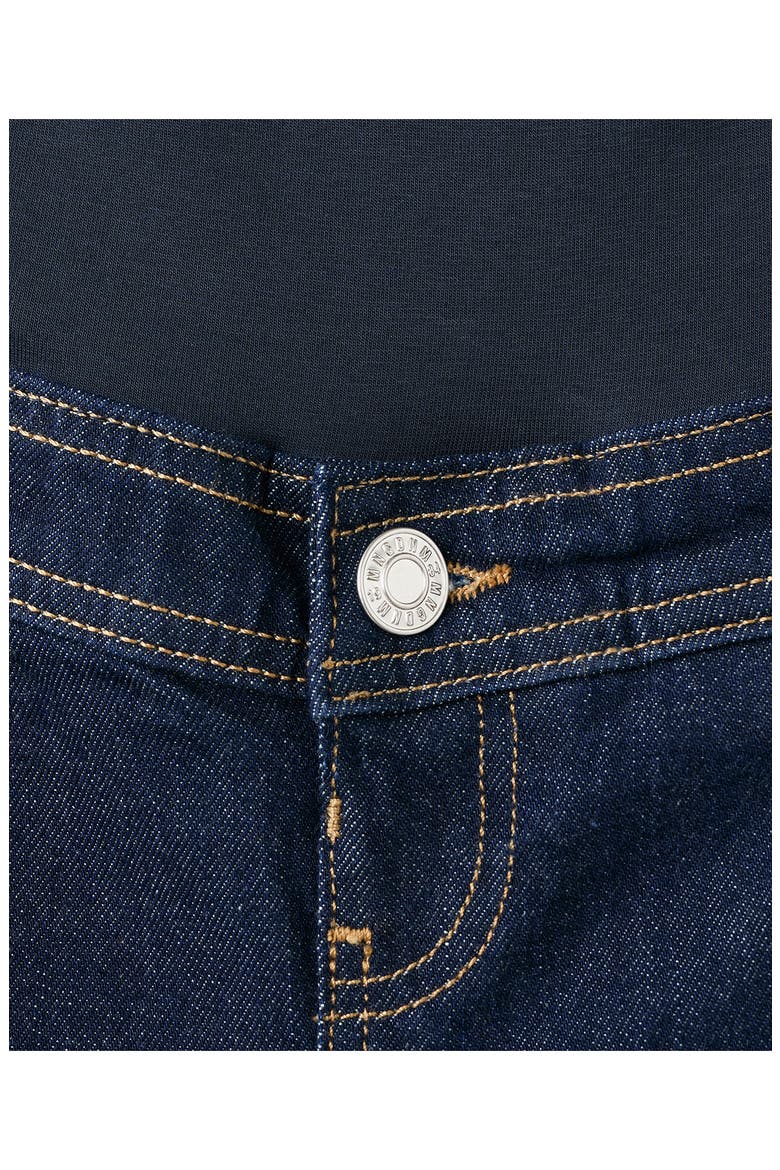 Over the Bump Patch Pocket Wide Leg Maternity Jeans, Alternate, color, OPEN BLUE