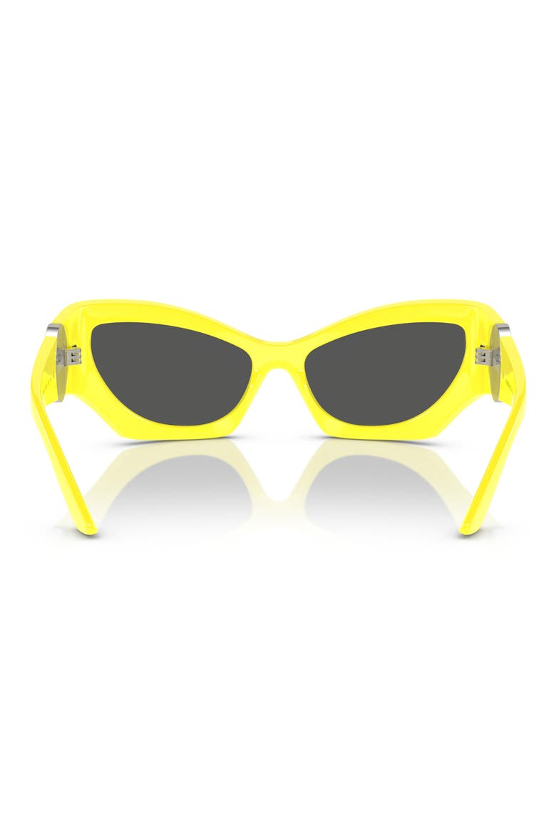 60mm Cat Eye Sunglasses, Alternate, color, YELLOW