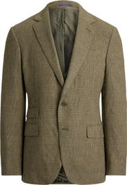 Ralph Lauren Purple Label Glen Plaid Silk, Wool & Cashmere Jacket