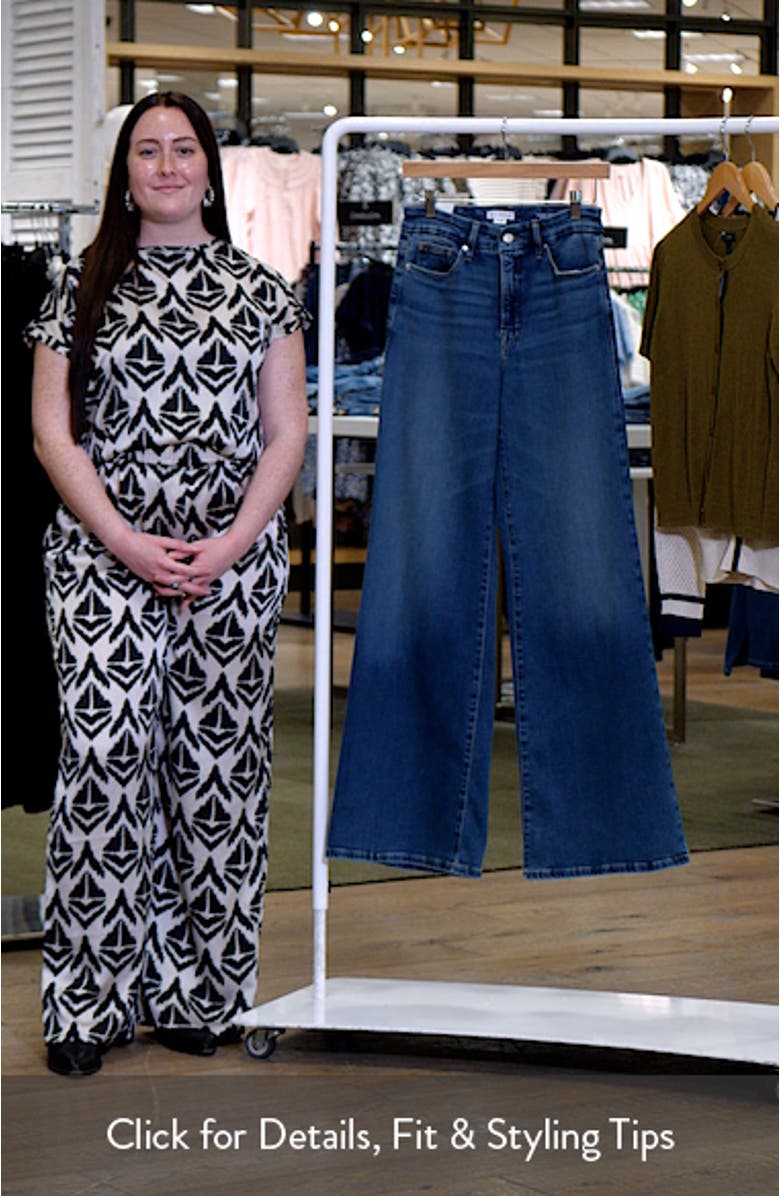 Good Waist High Waist Wide Leg Palazzo Jeans, sales video thumbnail
