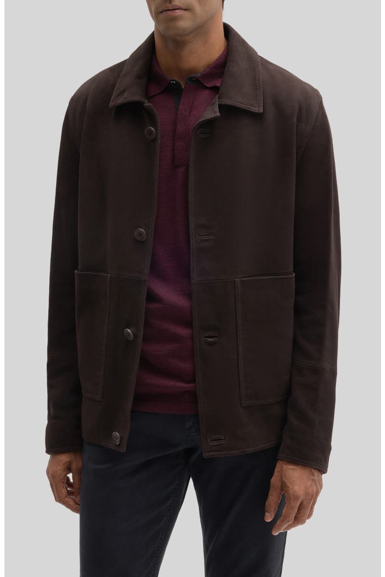 Bradford Suede Jacket, Main, color, BROWN