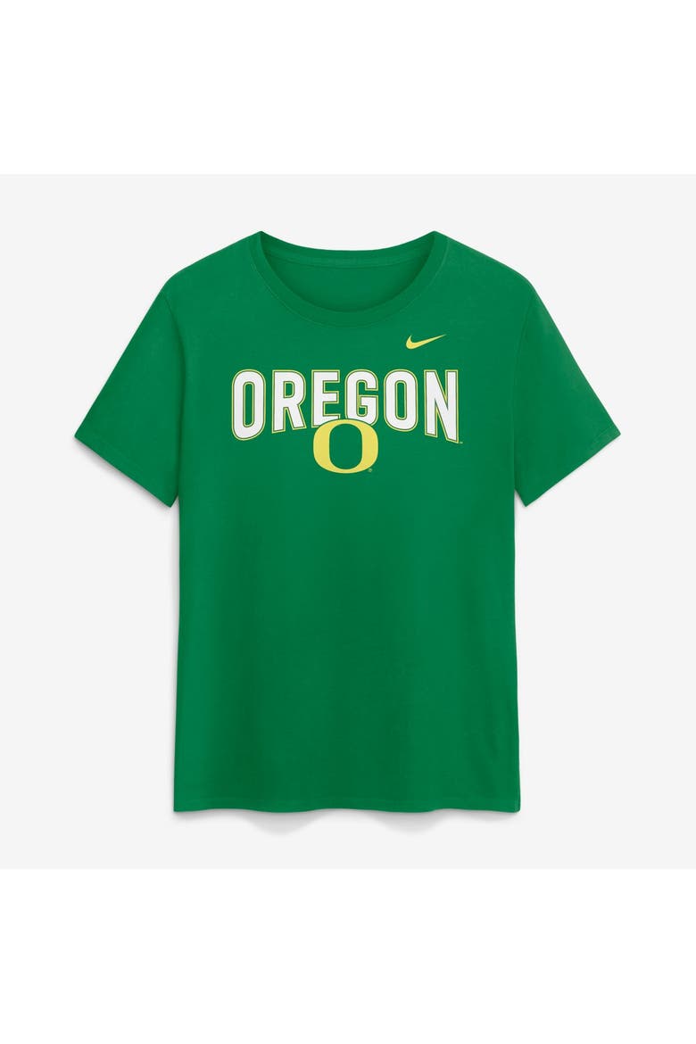 Women's Nike  Green Oregon Ducks Arch Logo T-Shirt, Main, color, Green