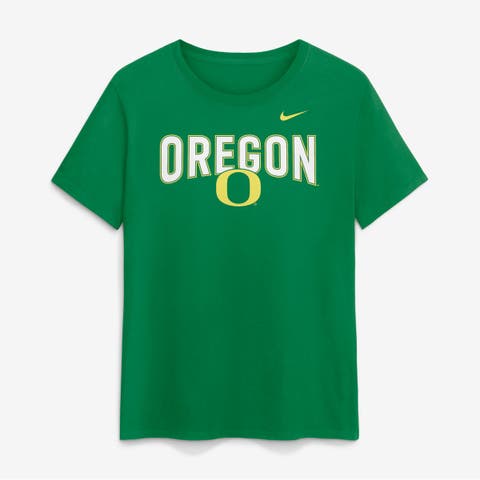 Women's Nike  Green Oregon Ducks Arch Logo T-Shirt