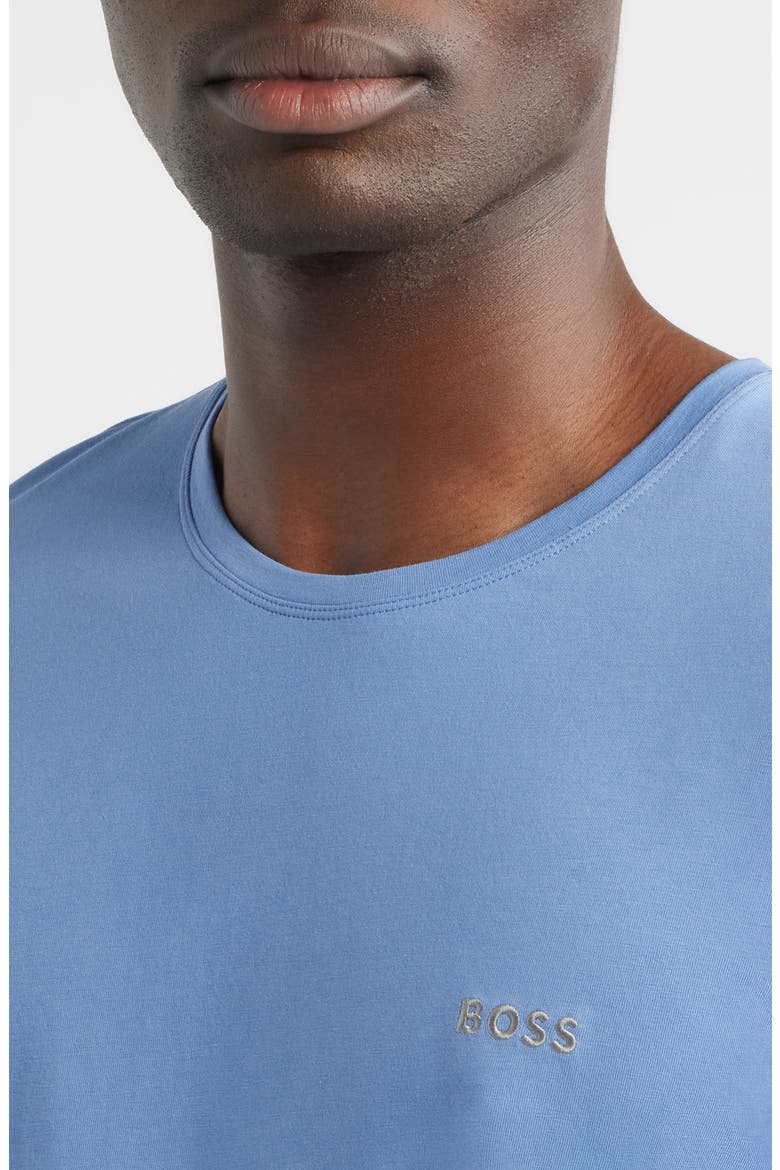 Mix Match Stretch Cotton Pajama T-Shirt, Alternate, color, LIGHT/ PASTEL BLUE