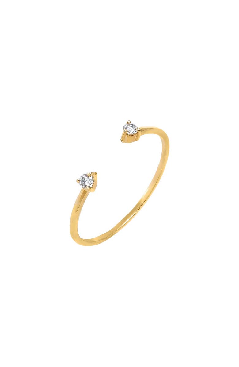 BY ADINA EDEN Diamond Double Solitaire Claw Ring 14K, Main, color, 