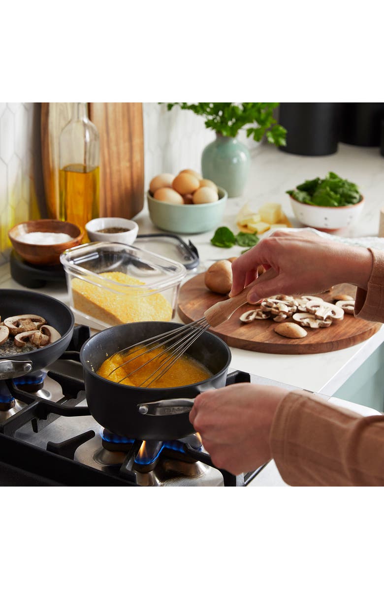 CALPHALON Premier Hard Anodized Nonstick 8-Piece Cookware Set, Alternate, color, Black