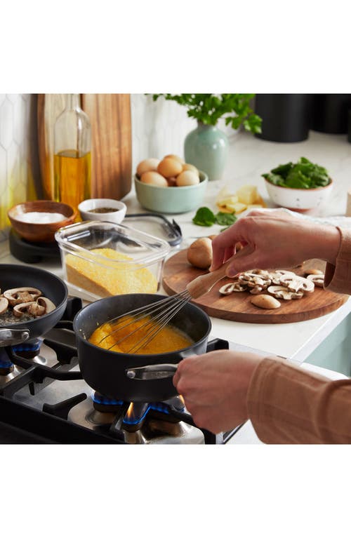 Calphalon Premier Hard Anodized Nonstick 8-piece Cookware Set In Black