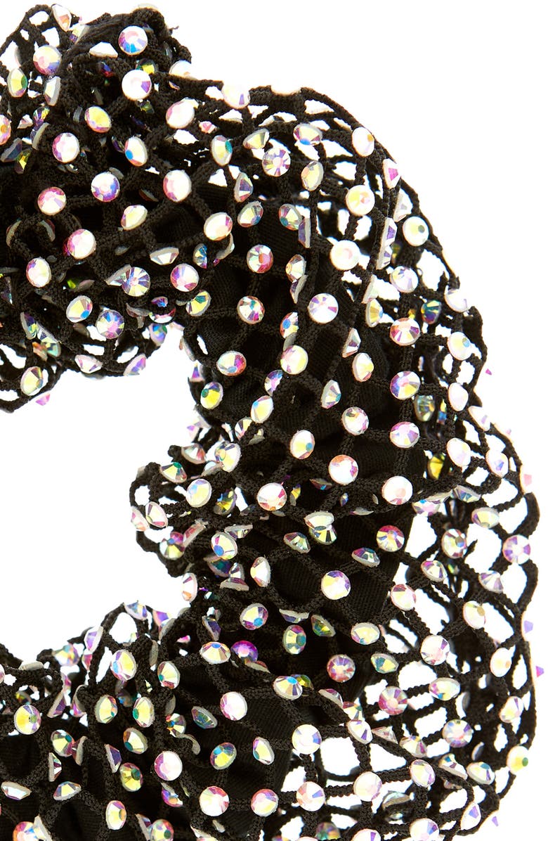 Lele Sadoughi Crystal Mesh Scrunchie, Alternate, color,