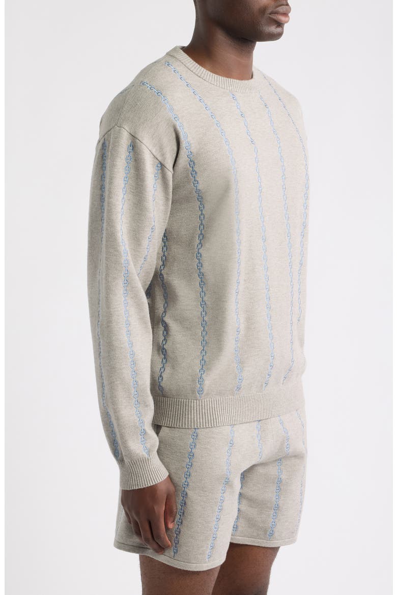 Rode Stripe Sweater, Alternate, color, GRAY