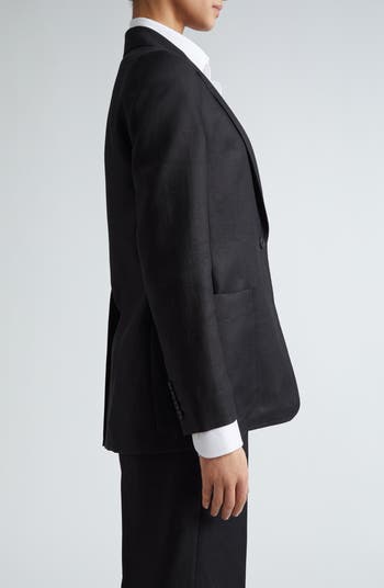 Max Mara Boemia Notch Lapel Linen Blazer | Nordstrom