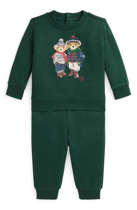 Polo Bear Fleece Sweatshirt & Joggers Set (Baby)