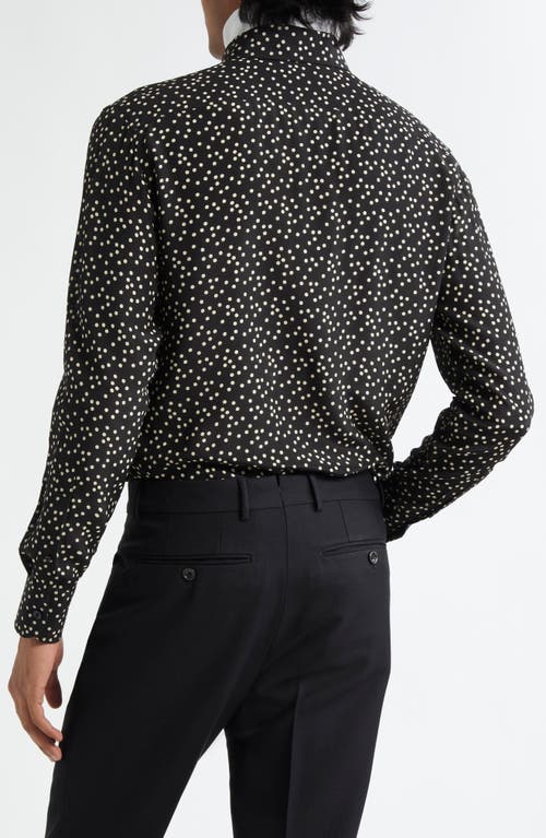 Tom Ford Irregular Polka Dot Silk Crêpe De Chine Shirt