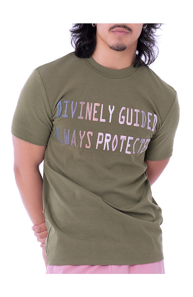 Dai Moda Always Protected Crew Neck T-Shirt, Main, color, Army