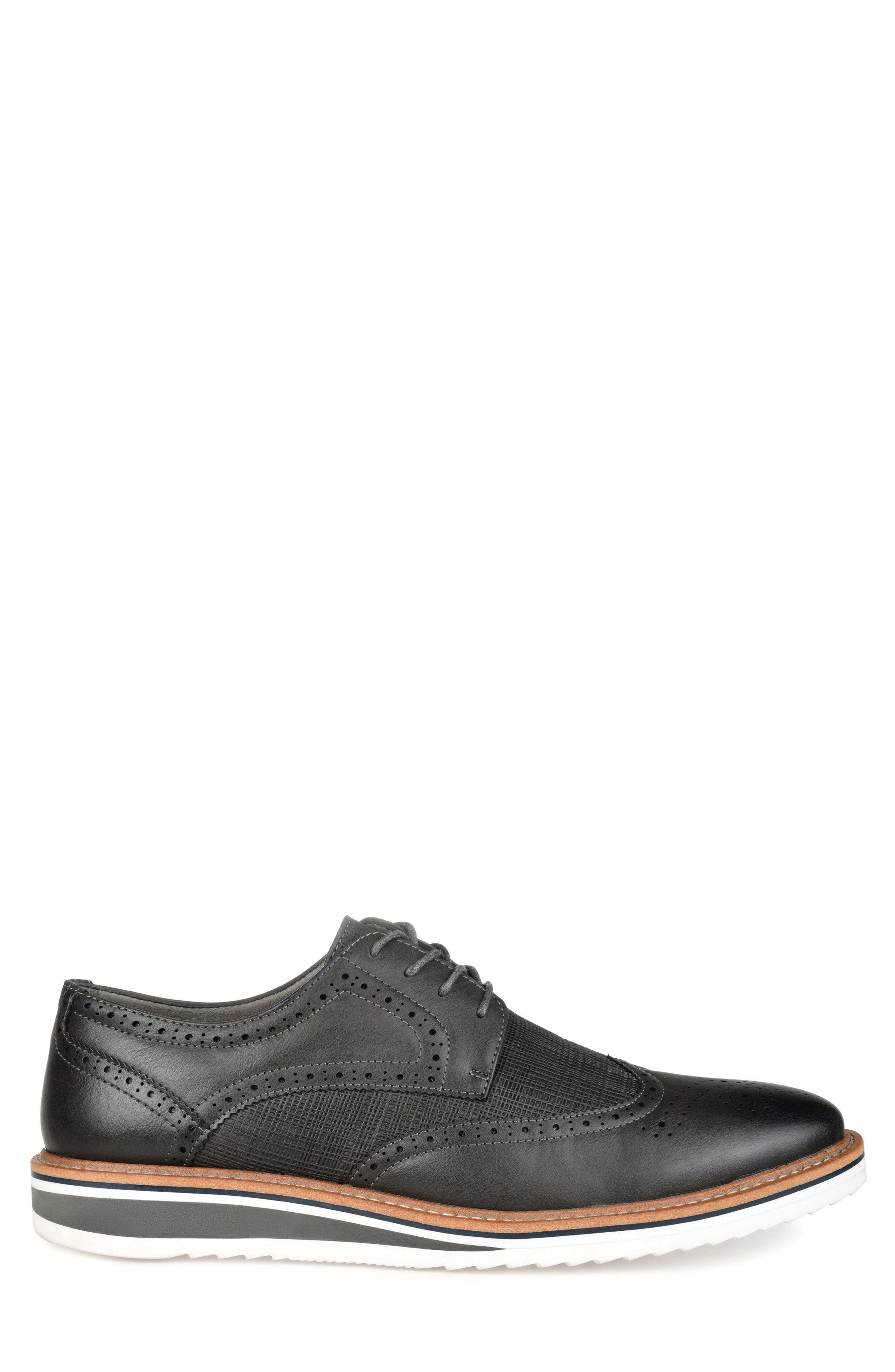 Warrick Wingtip Derby - Wide Width, Alternate, color, GREY