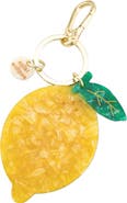 Solar Eclipse Hand Painted Lemon Key Chain Bag Charm