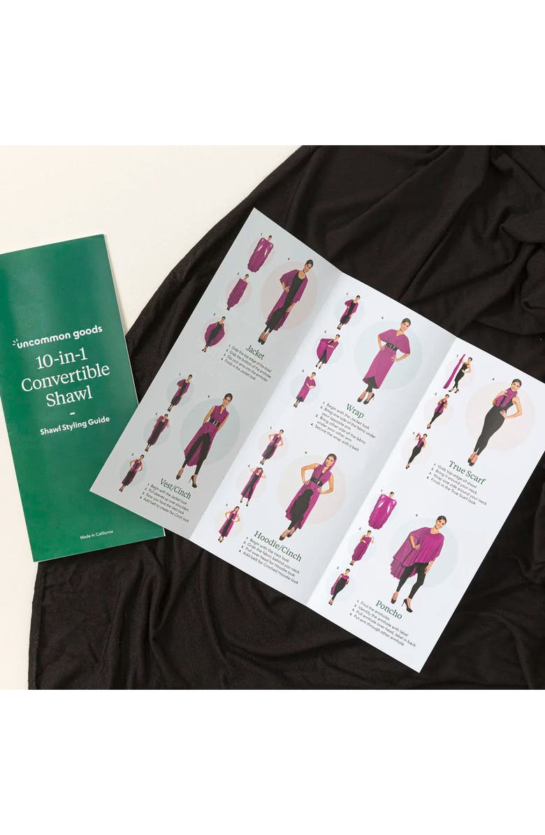 Uncommon Goods 10-in-1 Convertible Shawl by SHAWL DAWLS, Main, color, Cobalt