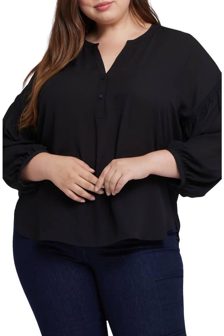 Paulina Peasant Top, Main, color, BLACK