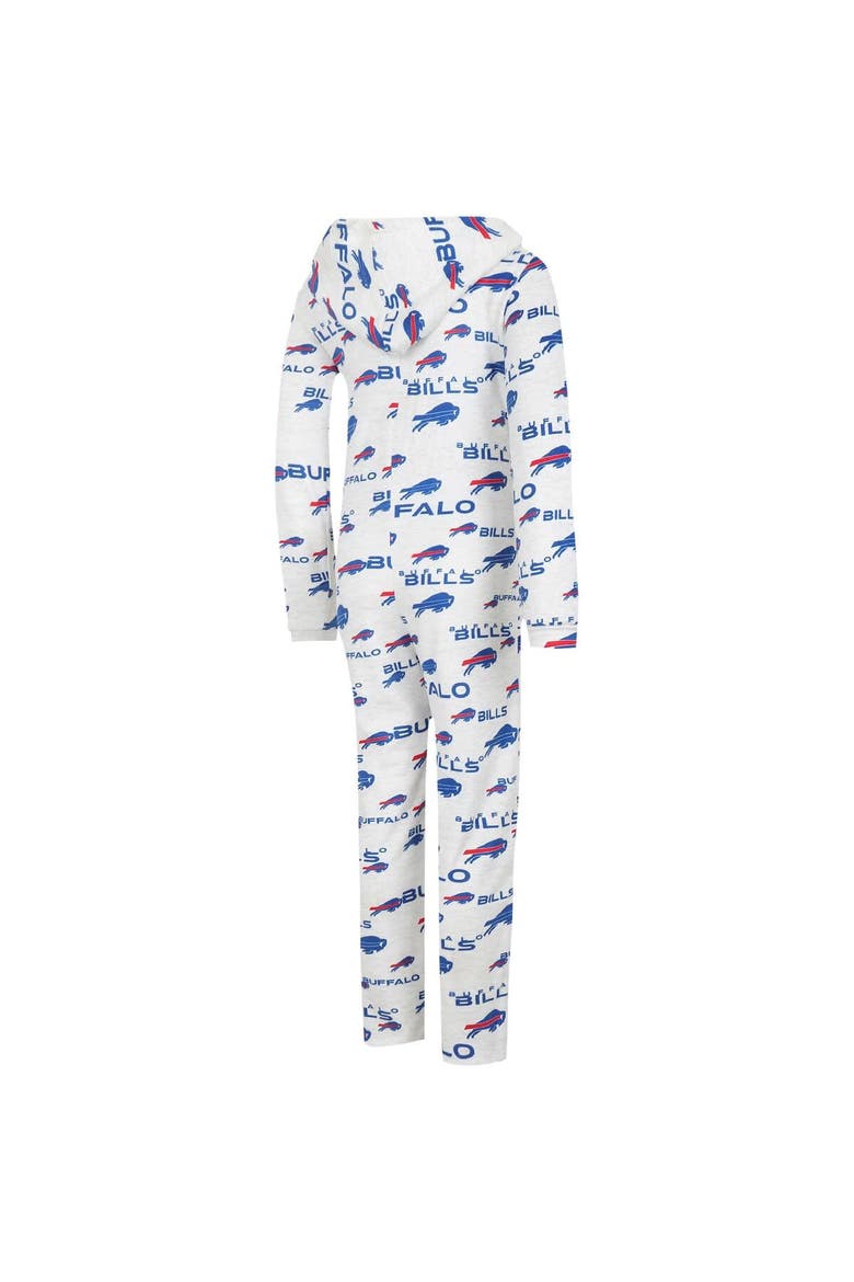 Women's Concepts Sport  Cream Buffalo Bills Docket Hoodie Full-Zip Union Suit, Alternate, color, Cream