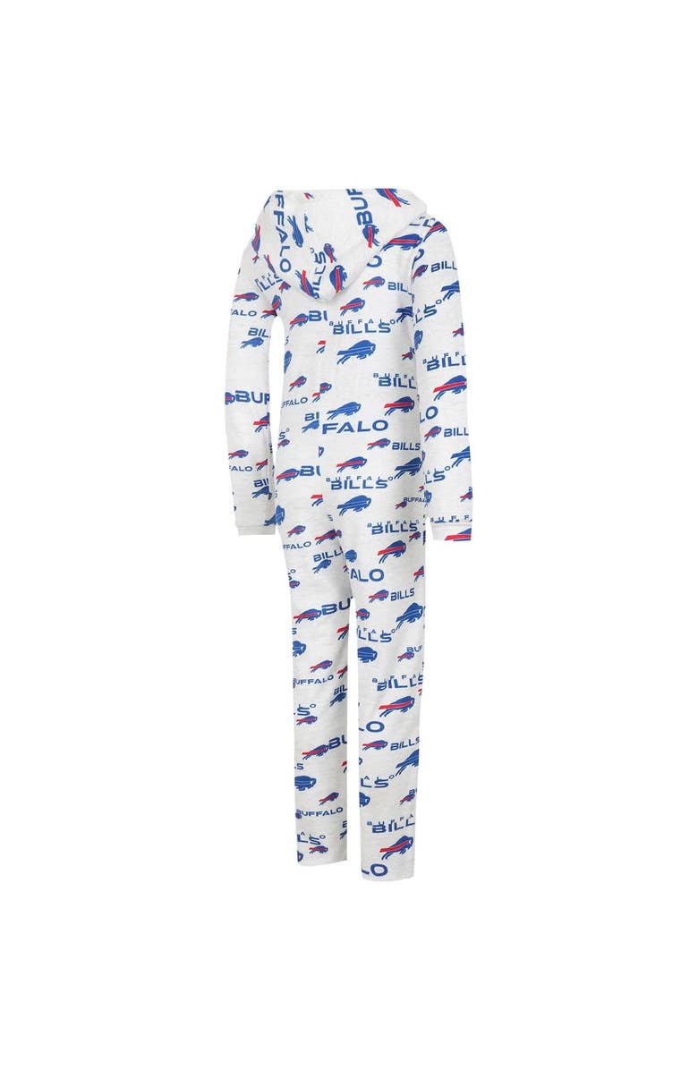 CONCEPTS SPORT Women's Concepts Sport Cream Buffalo Bills Docket Hoodie Full-Zip Union Suit, Alternate, color, Cream