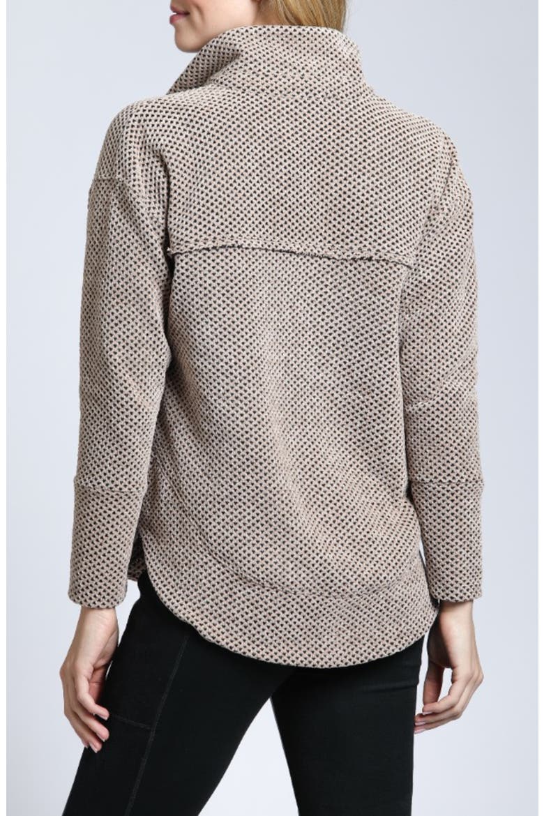 Chenille Waffle Pullover, Alternate, color, CARAMEL