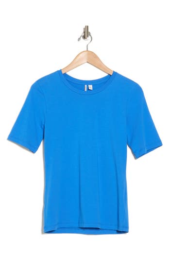 Nordstrom Pima Cotton Crewneck T-shirt In Blue Palace