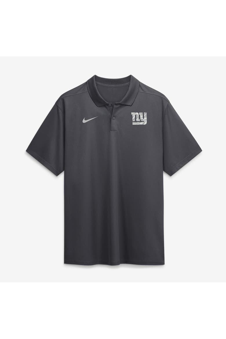 Men's Nike Anthracite New York Giants Fractal Logo Victory Dri-FIT Polo, Main, color, Anthracite