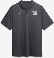 Nike Men's Nike Anthracite New York Giants Fractal Logo Victory Dri-FIT Polo