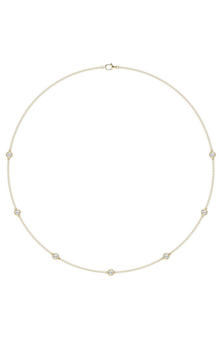 Badgley Mischka Collection Lab Created Diamond Station Necklace, Alternate, color, 