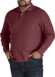 Harbor Bay by DXL Honeycomb Piqué Polo Shirt