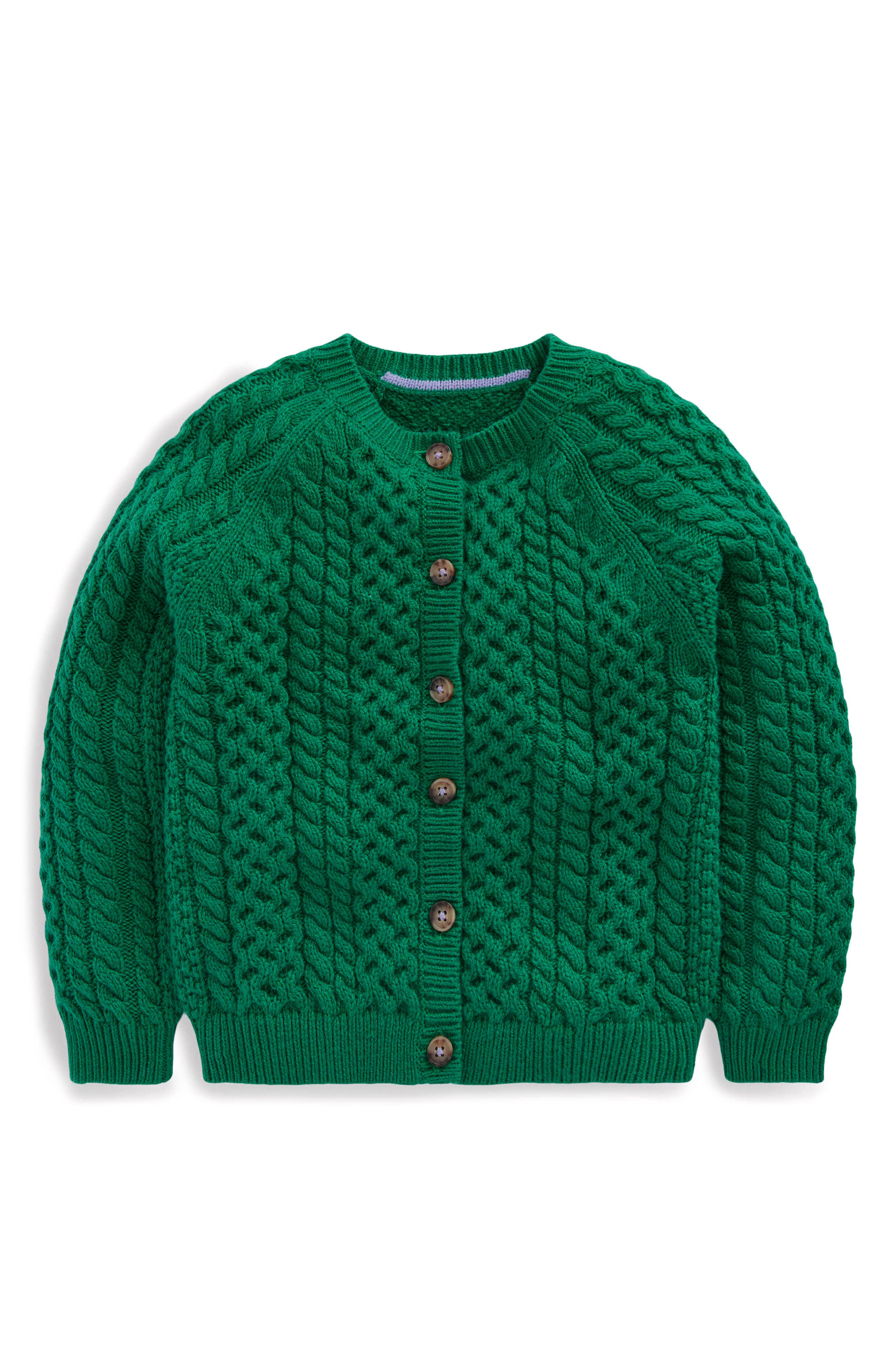 Mini Boden Kids' Heritage Cable Stitch Cardigan