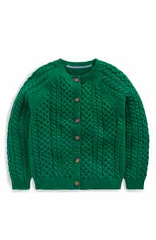 Mini Boden Kids' Heritage Cable Stitch Cardigan