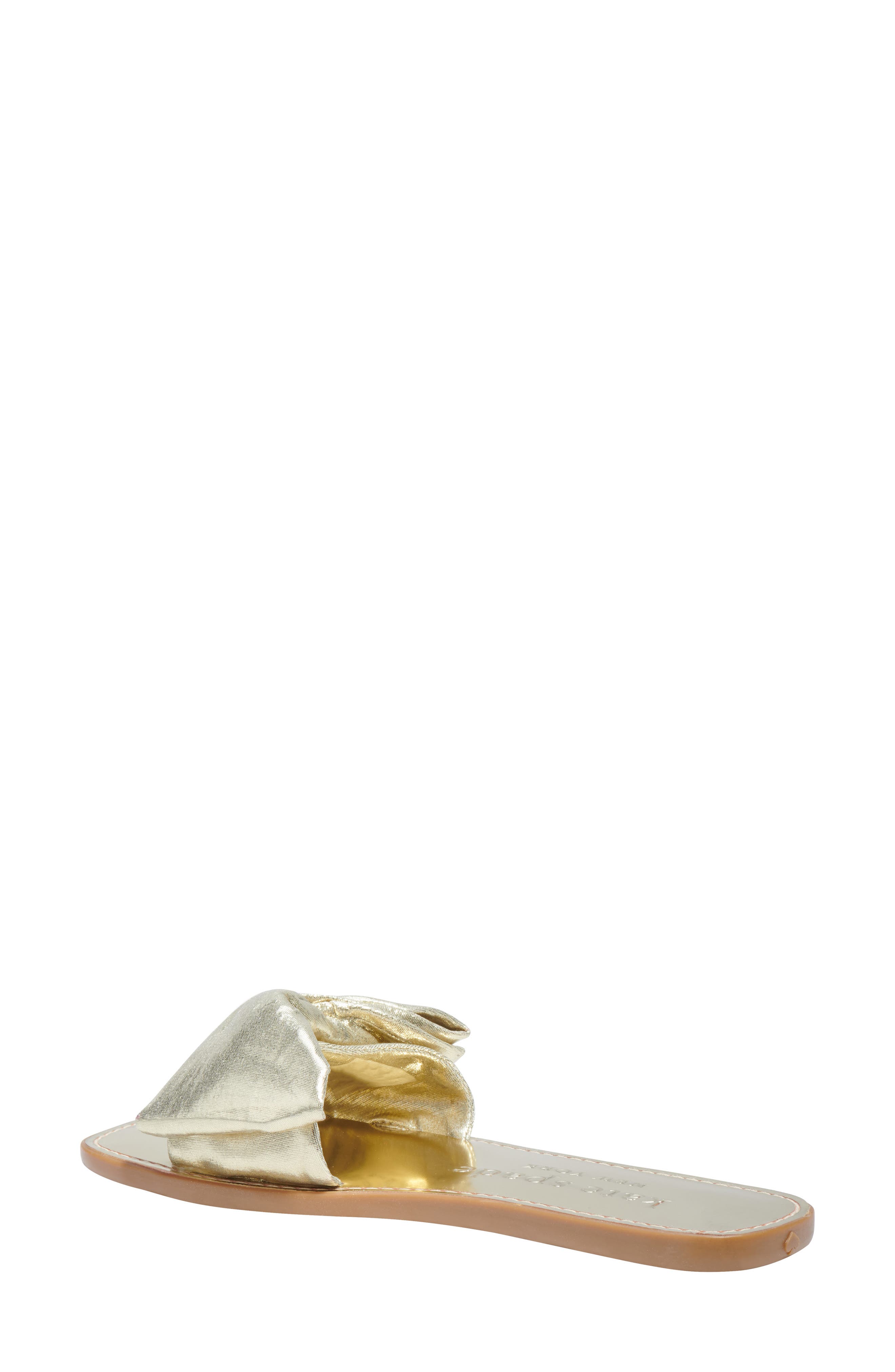 bikini slide sandal, Alternate, color, PALE GOLD